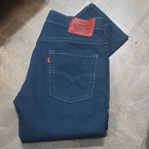 Levi's Men's Dark Blue Straight Jeans